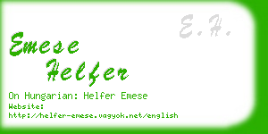 emese helfer business card
